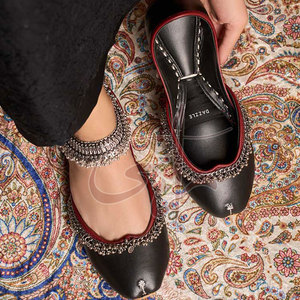 Best Selling Wholesale Customizable High Quality Anti-Slippery Printed Faux Leather All Seasons Fashion Design Low MOQ <b>Khussa</b> - Product Image 2