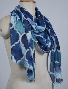 Bufanda de Lujo para Mujer, Mezcla de Seda y Modal, Estampado Digital, Suave y Ligera, Elegante, Chal de Moda, Accesorios con Estilo - Product Image 6