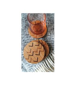 Ensemble de sous-verres classiques en bois durables pour tasses à thé, isolants thermiquement, finition naturelle, protection de surface pour vaisselle, usage domestique - Product Image 5