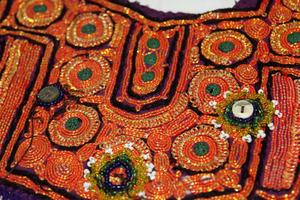 Banjara brodé à la main cou joug Patch miroir broderie travail Applique Patch couture artisanat - Product Image 2