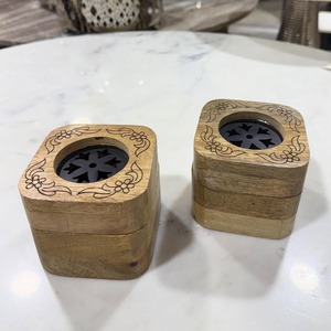 Premium Sandalwood Style Arabic Bakhoor Burner Luxury Resin <b>Incense</b> <b>Holder</b> for Home Fragrance - Product Image 1