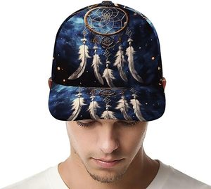 Gorras Snapback Personalizadas con Estampado Completo al por Mayor, Gorras de Béisbol con Diseño de Atrapasueños y Galaxia por Sublimación, OEM - Product Image 1