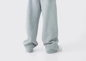 <b>Men</b> Baggy Sweatpants Relaxed Jogger Pants High Waist Drawstring Waistband Soft Fabric Casual Sports <b>Lounge</b> <b>Trousers</b> Deep - Product Image 3