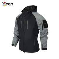 Veste softshell pour homme XEEP personnalisée, décontractée, à capuche, pour l'hiver, XC-SSJ-10, respirante, à séchage rapide, légère, doublée de polaire
