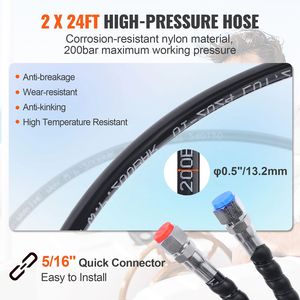 Kit di Sterzo Idraulico Fuoribordo 90HP per Imbarcazioni Marine, Pompa Timone, Cilindro Blocco a Due Vie, Sistema da 24 Piedi, Parti e Accessori - Product Image 4