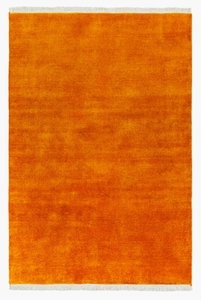 Tapis rectangulaire uni en laine et acrylique, tufté à la main, à poils longs, style bohème, pour salon, avec envers en latex réversible - Product Image 6