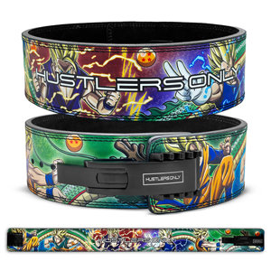 Ceinture de musculation en cuir imprimé avec levier, sangle de soutien dorsal réglable, boucle, protection professionnelle pour la gym - Product Image 1