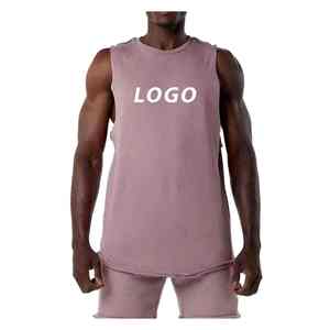 <b>Plus</b> <b>Size</b> Breathable Bodybuilding Custom Gym Wear High Quality Light Weight Best Design Muscle Running Men's Tank <b>Tops</b> - Product Image 4