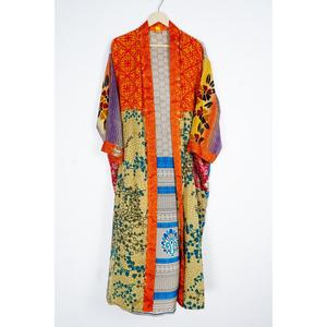 ชุดกิโมโนผ้าไหมยาวทำมือสำหรับฤดูร้อน ชุดคลุมเจ้าสาวและเพื่อนเจ้าสาวแบบสั่งทำพิเศษ ชุดนอนเนื้อนุ่ม - Product Image 2