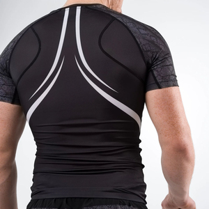 Rashguards à manches courtes sur mesure, meilleur prix, unis, en stock, durables, protection anti-UV, Rashguard Fortleo - Product Image 3