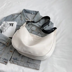 high quality selling canvas bag 2026 new simple nylon fabric crossbody bag Fashion women's shoulder bag - Product Image 3