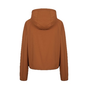 Chaqueta cortavientos transpirable con capucha para mujer, informal, para exteriores, con forro de malla, venta al por mayor, chaquetas cortavientos tipo anorak para mujer - Product Image 2