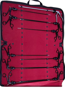 Kit complet d'instruments chirurgicaux pour laparoscopie avec trocars, pinces, porte-aiguilles et ciseaux pour chirurgie mini-invasive - Product Image 1