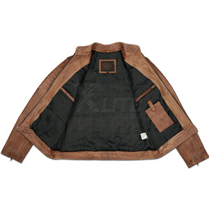 Veste de moto en cuir souple imperméable et coupe-vent pour homme, confortable, respirante, idéale pour les voyages et les activités de plein air - Product Image 2