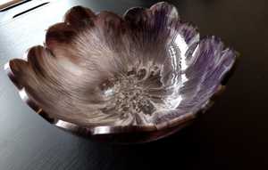 Cuenco de Resina Hecho a Mano, Arte Abstracto Único en Epoxi, Decoración para el Hogar, Adorno de Mesa, Regalo para Ella - Product Image 5