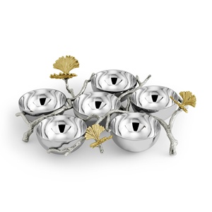 Bol à fruits en aluminium, centre de table moderne, luxe décoratif, or, écologique, durable, 2026 Saleem International - Product Image 4