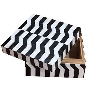 Premium Bone Inlay Jewelry Box Handcrafted Wooden Trinket Storage <b>Case</b> for Rings <b>Earrings</b> Necklace and Accessories - Product Image 5