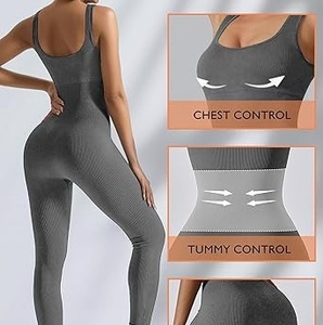 Conjuntos de Yoga, Trajes Deportivos para Gimnasio, Ropa Deportiva para Mujer, Conjunto de 2 Piezas, Body de Alta Calidad, Levanta Glúteos, Transpirable, Ropa de Verano, Conjuntos de Sujetador Deportivo - Product Image 4