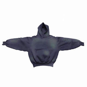 Sweat-shirt à capuche personnalisé pour homme, en coton molletonné, effet délavé, style vintage, streetwear, vente en gros, approvisionnement en vrac - Product Image 1