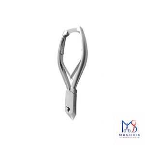 Coupe-ongles professionnel en forme de demi-lune, en acier inoxydable, lame courbée, articulation par boîtier, double ressort, ouverture large des mâchoires, durable pour les pieds - Product Image 4