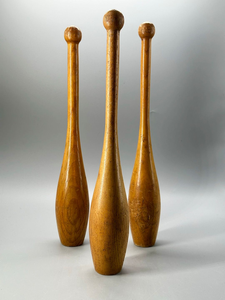 Handcrafted Wooden Freestanding <b>Bowling</b> Toy Set Smooth Finish Skittles Pins Educational Balance Coordination Game Indoor Outdoor - Product Image 1