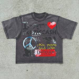 Camiseta Casual para Hombre, Personalizada con Logotipo, Corte Cuadrado, Secado Rápido, 100% Algodón Ecológico, Impresión DTG, Tallas Grandes, MOQ Bajo, Estilo Urbano - Product Image 5