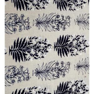 ผ้าฝ้ายพิมพ์ลายบล็อกไม้แบบอินเดียออร์แกนิกสวยงาม 100% สำหรับตกแต่งบ้าน เบาะรองนั่ง กระเป๋า และของตกแต่ง - Product Image 4