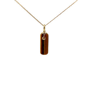 Collar con Colgante de Barra de Piedra Preciosa Natural, Chapado en Oro de 18K, Diseño de Tornillo, Amuleto Totem Urbano, Joyería de Moda, Regalo de Boda para Hombre - Product Image 2