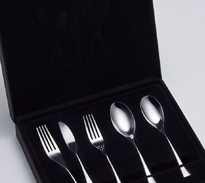 Ensemble de couverts minimalistes en métal avec fourchette, cuillère, couteau, finition miroir haute brillance, résistant à la rouille, vaisselle de mariage - Product Image 6