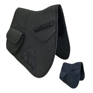 Almohadilla de sillín inglesa multiusos con bolsillos para almacenamiento Almohadilla de equitación acolchada para caballos Almohadilla de comodidad Ecuestre para jinetes de senderos - Product Image 2