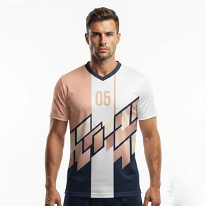 T-shirt de football léger pour homme, maillot de football à col en V pour homme, vêtements de fitness pour homme, maillot de football, t-shirt de football pour homme en sublimation - Product Image 6