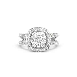 Bague classique Prestige Spark pour femme en argent sterling 925, diamant de laboratoire de 2,50 carats, plaqué rhodium, taille brillant, certifiée IGI - Product Image 3