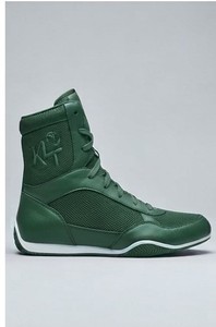 KLTW INT'L Chaussures de lutte montantes pour hommes, noires, tige en PU, doublure en mesh, semelle extérieure en caoutchouc, baskets d'entraînement de combat, pour la salle de sport et la lutte en ring - Product Image 3