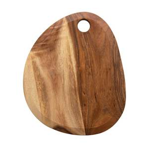Grande planche à découper en bois d'acacia de qualité supérieure avec rainure profonde pour les jus et base robuste et lourde, idéale pour découper la viande - Product Image 2