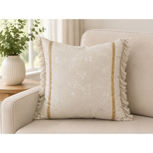 Premium Embroidered Linen Cushion Cover | 100% Natural Linen Vintage <b>Decorative</b> <b>Pillow</b> Cover | Custom OEM - Product Image 4