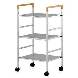 MIT Shopee Venta al por mayor DIY hogar bambú cocina almacenamiento bastidores ruedas Taiwán almacenamiento muebles fabricante Metal Material - Product Image 2