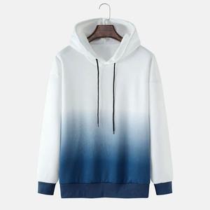 Sweat-shirt à capuche pour homme grande taille, pull-over 100% coton molletonné, streetwear décontracté d'hiver, personnalisable, vente flash - Product Image 1