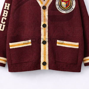 Suéter Cárdigan Universitario Personalizado HBCU |   Suéter sin mangas con botones frontales |   Ropa de Calle Ecológica 100% Algodón - Product Image 2