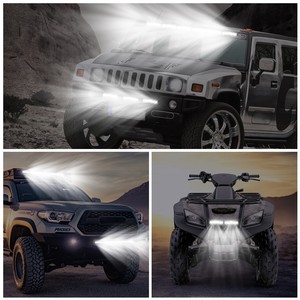 Barra luminosa a LED da 7 pollici con faretti fuoristrada a fila singola 18W Ultra-sottile luce da lavoro diritta per autocarri rimorchi - Product Image 4