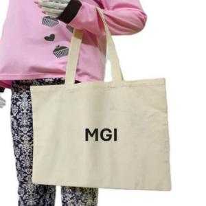 Sac fourre-tout en toile 100% coton personnalisé avec logo, fermeture éclair, impression sur mesure, écologique, réutilisable, tendance, imprimé léopard, pour femme, voyage - Product Image 3