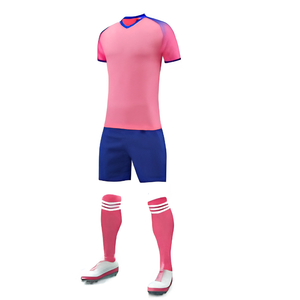 Maillots de football personnalisés en gros 100 % polyester col en V manches courtes unisexe club ligue équipe nationale jeunes maille respirante - Product Image 3