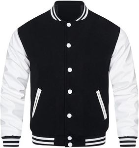 Stonefield Manufacturing Varsity <b>Jacket</b>-100% Wool Hooded <b>Waterproof</b> Cartoon Print Reversible Unisex <b>Winter</b> Streetwear Outerwear - Product Image 1