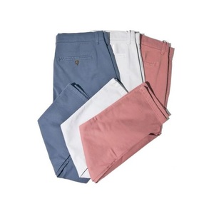 Best Quality <b>Men's</b> Casual Pants Custom Design Canvas Heavyweight <b>Stretch</b> Regular Fit Straight Solid Color Mid Cotton High - Product Image 5