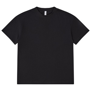 T-shirt DTG uni 100 % coton, col épais 350 grammes, qualité supérieure, coupe oversize, tricoté, pour homme, luxe, poids lourd, vente chaude - Product Image 1