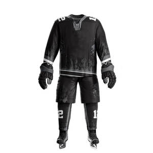 2026OEM Ensemble uniforme de sport en polyester respirant et confortable pour homme adulte, maillot et short de hockey sur glace, haute qualité, personnalisé, 7V7 - Product Image 6