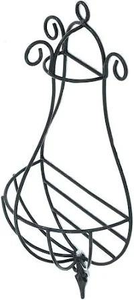 Black Powder Coat Finished Hanging Planter <b>Basket</b> Outdoor <b>Large</b> Hanging Flower Pots Metal Planter <b>Baskets</b> With Coco Liner - Product Image 4