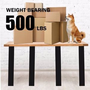 30-Inch Heavy Duty Modern U-Shape Alloy Steel Coffee Table & Desk Legs Anti-Slip Furniture Metal Feet Pads Bench Legs - Product Image 4