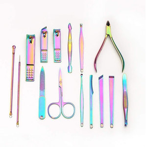 Custom Logo Factory Price Luxurious Professional Manicure Set Stainless Steel Nail Clippers <b>Pedicure</b> <b>Tool</b> Kit Grooming - Product Image 2