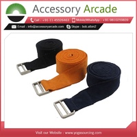 Meilleure Offre Sangle de Yoga Sportive Multicolore Réglable avec Anneau en D Ceinture de Gymnastique Équipement d'Exercice en Coton Personnalisable Livraison Rapide