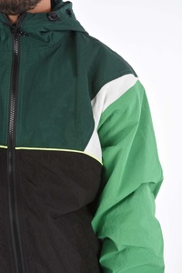 Custom Men <b>Light</b> Weight Color Block Windbreaker Breathable Jacket for Outdoor Hood Front Full Zip Up Windbreaker Jacket - Product Image 4